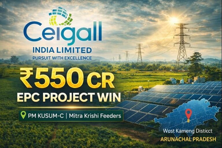 CEIGALL India EPC Order Win | ₹550 Cr PM KUSUM-C Agriculture Power Project
