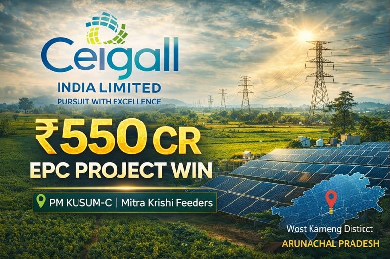CEIGALL India EPC Order Win | ₹550 Cr PM KUSUM-C Agriculture Power Project