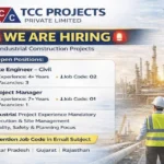 TCC Projects Private Limited Hiring 2026 | For Site Engineer And Project Manager