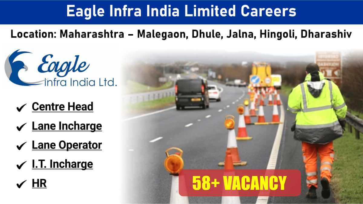 Eagle Infra India Limited Hiring 2025 | Vehicle Inspection & ATS Jobs | Centre Head, Engineers, IT, HR Vacancies