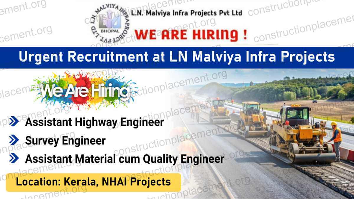 LN Malviya Infra Projects Recruitment 2026 | Civil Engineers for NHAI Highway Projects