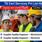 TQ Cert Services Pvt Ltd Recruitment 2026 | For Diploma, B.E. & B.Tech Eligible