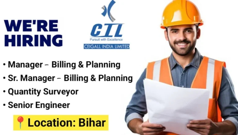 Ceigall India Limited Vacancy 2026 | Job Location: Danapur–Bihta, Bihar