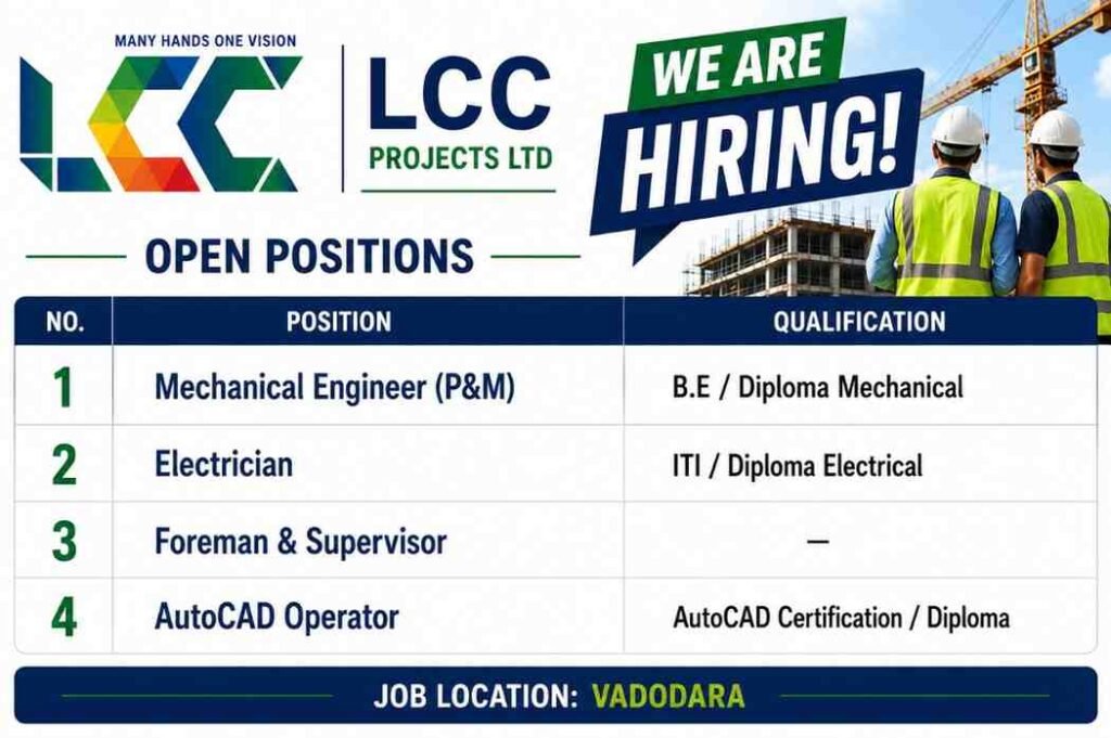 LCC Projects Careers 2026 | Mechanical, Electrical & Site Supervision ...