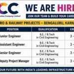 NCC Limited Hiring 2026 | For Junior Engineer, Senior Engineer & Deputy Project Manager Jobs